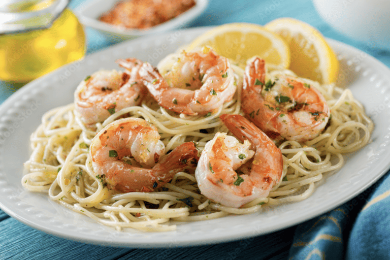 Creamy Garlic Butter Shrimp Pasta Recipe – A Decadent Delight!