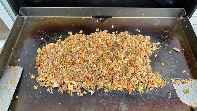 Fried Rice on the Blackstone – Yum!