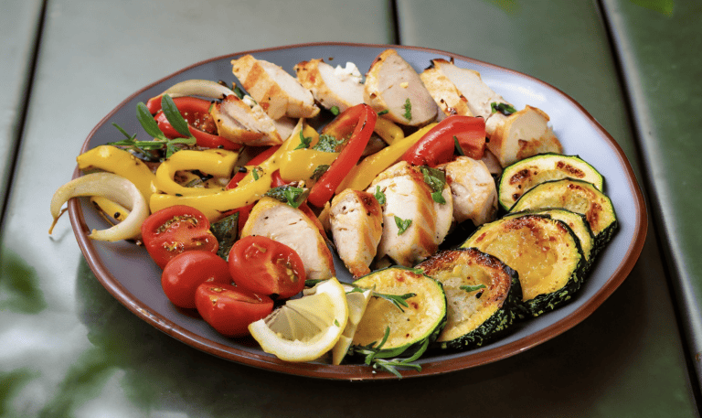 One-Pan Lemon Herb Chicken with Roasted Vegetables